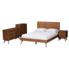 Demeter 6 Piece Full Bedroom Set in Walnut Brown Finish by Baxton Studio - BAX-Demeter-Ash Walnut-Full - Image 4 of 0