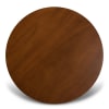 Edona 5 Piece Round Dining Room Set in Grey and Walnut Brown Finish by Baxton Studio - BAX-Edona-Grey/Walnut-5PC - Image 4 of 0