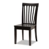 Erion 5 Piece Rectangular Dining Room Set in Dark Brown Finish by Baxton Studio - BAX-Erion-Dark Brown-5PC - Image 5 of 0