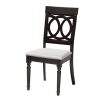 Estelle 5 Piece Round Dining Room Set in Grey and Dark Brown Finish by Baxton Studio - BAX-Estelle-Grey/Dark Brown-5PC - Image 5 of 0