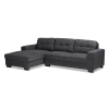 Langley Modern and Contemporary Dark Grey Sectional with Left Facing Chaise by Baxton Studio - BAX-J099C-Dark Grey-LFC - Image 3 of 0