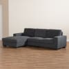 Nevin Modern and Contemporary Dark Grey Sectional with Left Facing Chaise by Baxton Studio - BAX-J099S-Dark Grey-LFC - Image 2 of 0