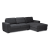 Nevin Modern and Contemporary Dark Grey Sectional with Right Facing Chaise by Baxton Studio - BAX-J099S-Dark Grey-RFC - Image 3 of 0