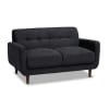Allister Mid-Century Modern Dark Grey 2-Piece Living Room Set by Baxton Studio - BAX-J1453-Dark Grey-2PC Set - Image 5 of 0