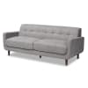 Allister Mid-Century Modern Light Grey 2-Piece Living Room Set by Baxton Studio - BAX-J1453-Light Grey-2PC Set - Image 4 of 0