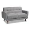 Allister Mid-Century Modern Light Grey 2-Piece Living Room Set by Baxton Studio - BAX-J1453-Light Grey-2PC Set - Image 5 of 0