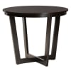 Kala 5 Piece Round Dining Room Set in Beige and Dark Brown Finish by Baxton Studio - BAX-Kala-Sand/Dark Brown-5PC - Image 3 of 0