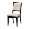 Kala 5 Piece Round Dining Room Set in Beige and Dark Brown Finish by Baxton Studio - BAX-Kala-Sand/Dark Brown-5PC - Image 5 of 0