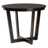 Kara 5 Piece Round Dining Room Set in Grey and Dark Brown Finish by Baxton Studio - BAX-Kara-Grey/Dark Brown-5PC - Image 3 of 0