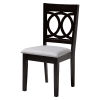 Kara 5 Piece Round Dining Room Set in Grey and Dark Brown Finish by Baxton Studio - BAX-Kara-Grey/Dark Brown-5PC - Image 5 of 0