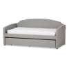 Lanny Daybed with Trundle in Grey Fabric Finish by Baxton Studio - BAX-Lanny-Grey-Daybed - Image 1 of 0