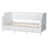Lowri Traditional 3-Drawer Twin Daybed in White Finish by Baxton Studio - BAX-Lowri-White-Daybed-3DW-Twin - Image 5 of 0