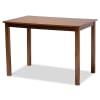 Luisa 5 Piece Dining Room Set in Walnut Brown Finish by Baxton Studio - BAX-Luisa-Walnut-5PC - Image 4 of 0