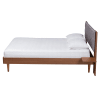 Hemera Platform Queen Bed in Walnut Brown by Baxton Studio - BAX-MG-0222-Walnut/Dark Grey-Queen - Image 3 of 0