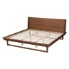 Macayle Platform Queen Bed in Ash Walnut Finish by Baxton Studio - BAX-MG0004-2-Ash Walnut-Queen - Image 4 of 0