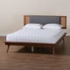 Eliseo Platform Full Bed in Dark Grey and Walnut Brown Finish by Baxton Studio - BAX-MG0005-Rattan-Full - Image 2 of 0