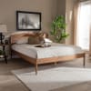 Leanora Platform Queen Bed in Ash Wanut Finish by Baxton Studio - BAX-MG0006-Ash Walnut-Queen - Image 1 of 0