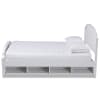 Elise Storage Platform Bed in White Finish by Baxton Studio - BAX-MG0038-White-Queen - Image 4 of 0