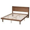 Decker Platform Bed with Charging Station in Walnut Brown Finish by Baxton Studio - BAX-MG0081S-Walnut-Queen - Image 5 of 0