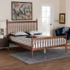 Deance Platform Queen Bed in Walnut Brown by Baxton Studio - BAX-MG0206-Walnut-Queen - Image 1 of 0