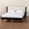 Adriano Transitional Queen Bed in Beige and Black by Baxton Studio - BAX-MG0222-2-Black/Beige-Queen - Image 2 of 0