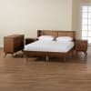 Rina 6 Piece Full Bedroom Set in Ash Walnut Finish by Baxton Studio - BAX-MG97151-Ash Walnut-Full-6Pc - Image 2 of 0