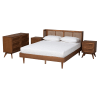 Rina 6 Piece Full Bedroom Set in Ash Walnut Finish by Baxton Studio - BAX-MG97151-Ash Walnut-Full-6Pc - Image 3 of 0