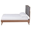 Hawthorn Platform Queen Bed in Grey and Walnut Brown Finish by Baxton Studio - BAX-MG9766/9704-Walnut-Queen - Image 4 of 0