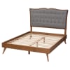 Hawthorn Platform Queen Bed in Grey and Walnut Brown Finish by Baxton Studio - BAX-MG9766/9704-Walnut-Queen - Image 5 of 0