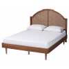 Mendel Platform Queen Bed in Walnut Brown by Baxton Studio - BAX-MG9776-1/97151-Queen - Image 3 of 0