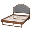 Douglas Platform Queen Bed in Walnut Brown by Baxton Studio - BAX-MG9776/97043-Queen - Image 5 of 0