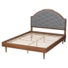 Ardelle Platform Queen Bed in Walnut Brown by Baxton Studio - BAX-MG9776/97151-Queen - Image 4 of 0