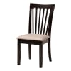 Bailey 5 Piece Round Dining Room Set in Grey and Dark Brown Finish by Baxton Studio - BAX-Maura-Sand/Dark Brown-5PC - Image 5 of 0