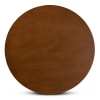 Mina 5 Piece Round Table Dining Room Set in Walnut Brown Finish by Baxton Studio - BAX-Mina-Walnut-5PC - Image 5 of 0