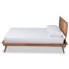 Nura Platform Full Bed in Walnut Brown Finish by Baxton Studio - BAX-Nura-Ash Walnut Rattan-Full-B - Image 3 of 0