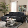 Lianna Modern and Contemporary Dark Grey Sectional by Baxton Studio - BAX-R8068-Dark Grey-Rev-SF - Image 1 of 0