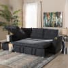 Lianna Modern and Contemporary Dark Grey Sectional by Baxton Studio - BAX-R8068-Dark Grey-Rev-SF - Image 2 of 0