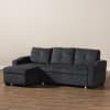Lianna Modern and Contemporary Dark Grey Sectional by Baxton Studio - BAX-R8068-Dark Grey-Rev-SF - Image 3 of 0