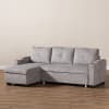 Lianna Modern and Contemporary Light Grey Sectional by Baxton Studio - BAX-R8068-Light Grey-Rev-SF - Image 3 of 0