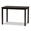 Rosie 5 Piece Rectangular Dining Room Set in Dark Brown Faux Finish by Baxton Studio - BAX-RH123C-Dark Brown Dining Set - Image 3 of 0