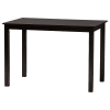 Estera 5 Piece Rectangular Dining Room Set in Dark Brown and Rattan Finish by Baxton Studio - BAX-RH254C-Natural Rattan/DB-Rectangle-5PC - Image 3 of 0