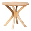 Shirina 5 Piece Round Dining Room Set in Grey and Natural Brown by Baxton Studio - BAX-RH373C-Grey/Natural-Round-5PC - Image 3 of 0