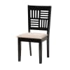 Deanna 5 Piece Rectangular Dining Room Set in Beige and Dark Brown Finish by Baxton Studio - BAX-RH387C-Sand/Dark Brown-5PC - Image 5 of 0