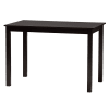 Genesis 5 Piece Rectangular Dining Room Set in Grey and Dark Brown Finish by Baxton Studio - BAX-RH389C-Grey/Dark Brown-5PC - Image 3 of 0