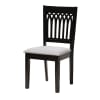 Genesis 5 Piece Rectangular Dining Room Set in Grey and Dark Brown Finish by Baxton Studio - BAX-RH389C-Grey/Dark Brown-5PC - Image 5 of 0