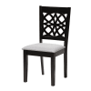 Abigail 5 Piece Rectangular Dining Room Set in Grey and Dark Brown Finish by Baxton Studio - BAX-RH391C-Grey/Dark Brown-5PC - Image 5 of 0