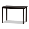 Alani 5 Piece Rectangular Dining Room Set in Dark Brown Finish by Baxton Studio - BAX-RH5509C-Dark Brown Dining Set - Image 3 of 0
