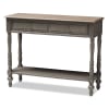 Noemie Country Cottage 2-Drawer Console Table in Brown Finish by Baxton Studio - BAX-ROB10-Brown-ST - Image 2 of 0