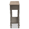 Noemie Country Cottage 2-Drawer Console Table in Brown Finish by Baxton Studio - BAX-ROB10-Brown-ST - Image 4 of 0
