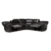 Amaris Modern and Contemporary Black Bonded Leather 5-Piece Power Reclining Sectional by Baxton Studio - BAX-RX033A-Black-SF - Image 4 of 0